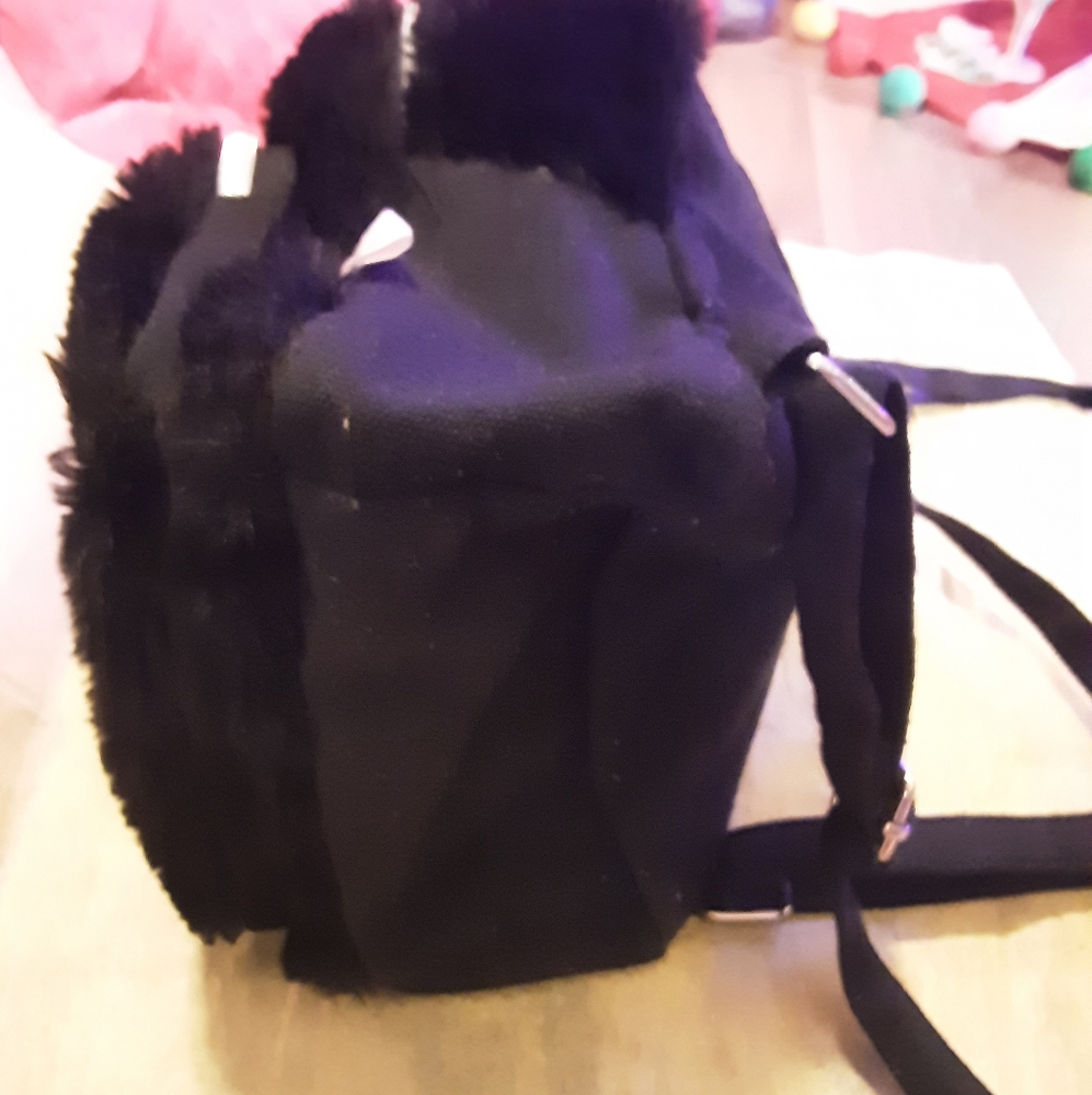 Target Girl's Black Kitty Backpack 8" X 8" - Picture 6 of 11
